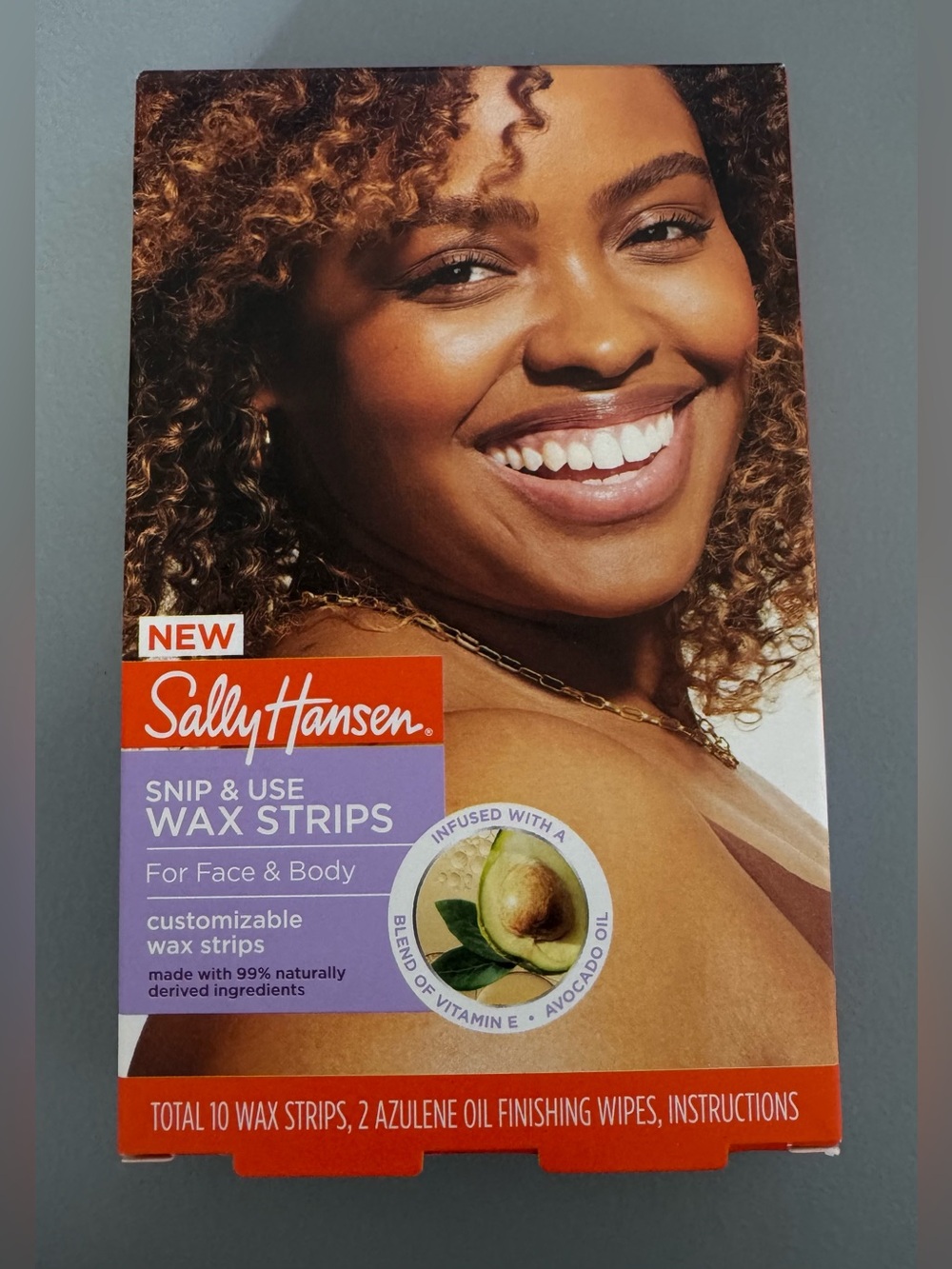 Sally Hansen Snip & Use Wax Strips - Purple and Orange Kit